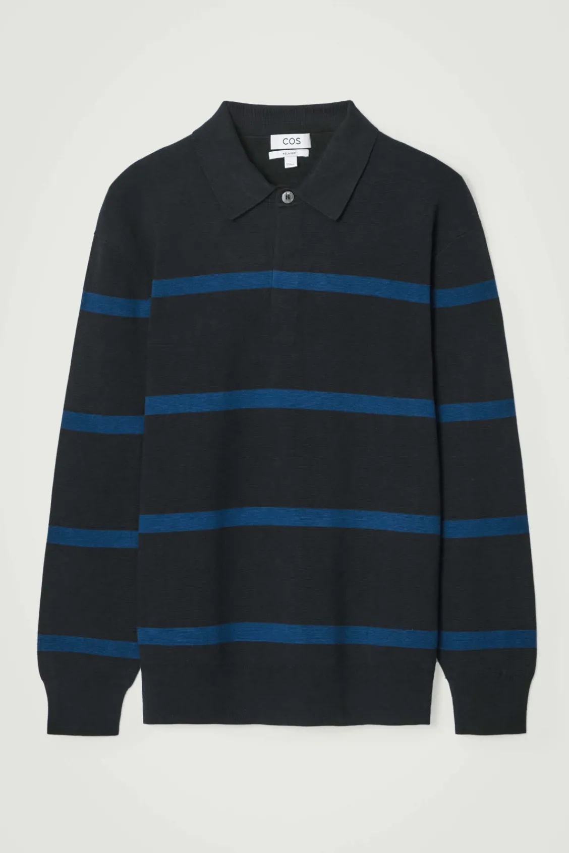COS STRIPED KNITTED POLO SHIRT- Polo Shirts | Sweaters & Cardigans