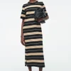 COS STRIPED MIDI T-SHIRT DRESS-Women Dresses & Jumpsuits