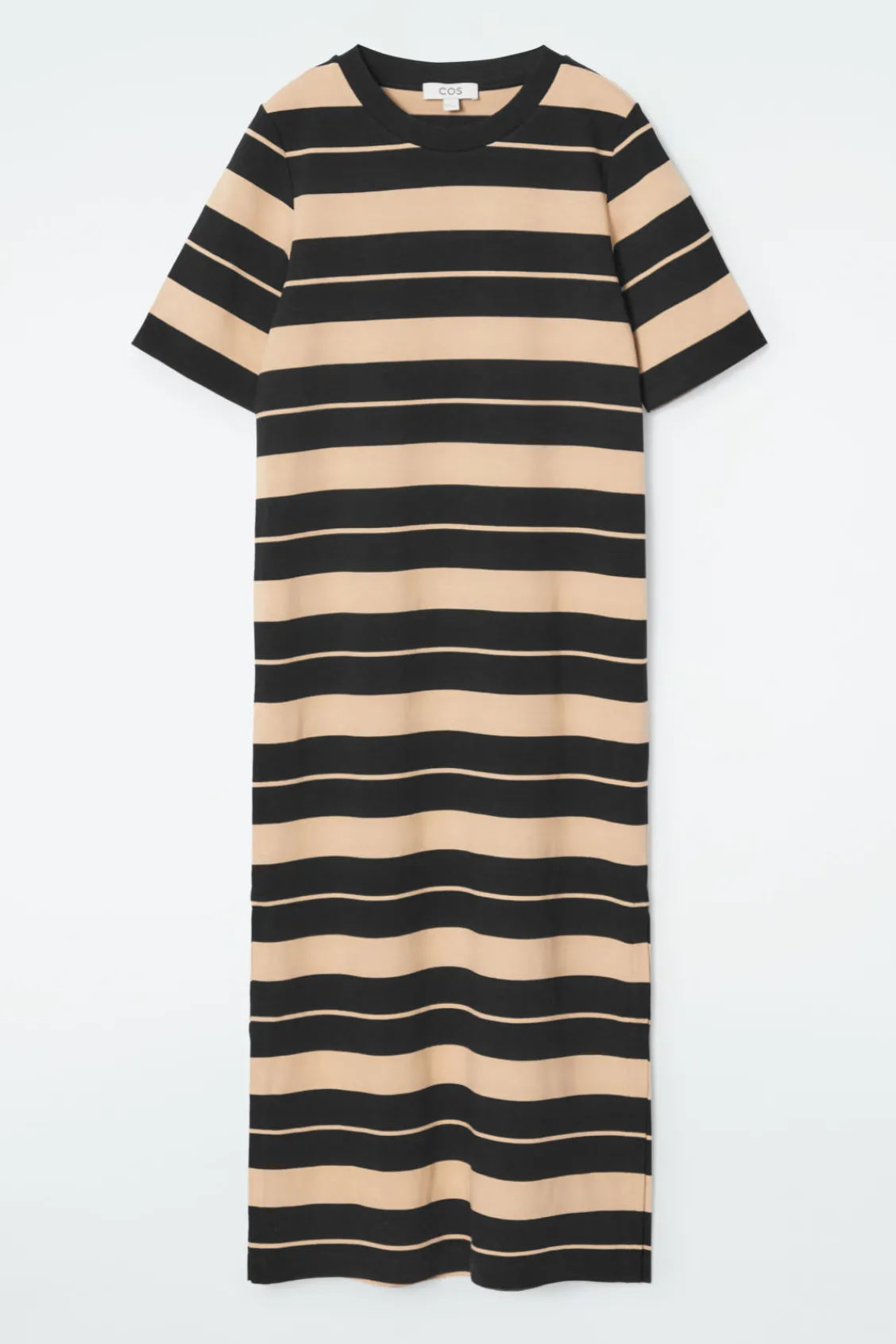 COS STRIPED MIDI T-SHIRT DRESS-Women Dresses & Jumpsuits