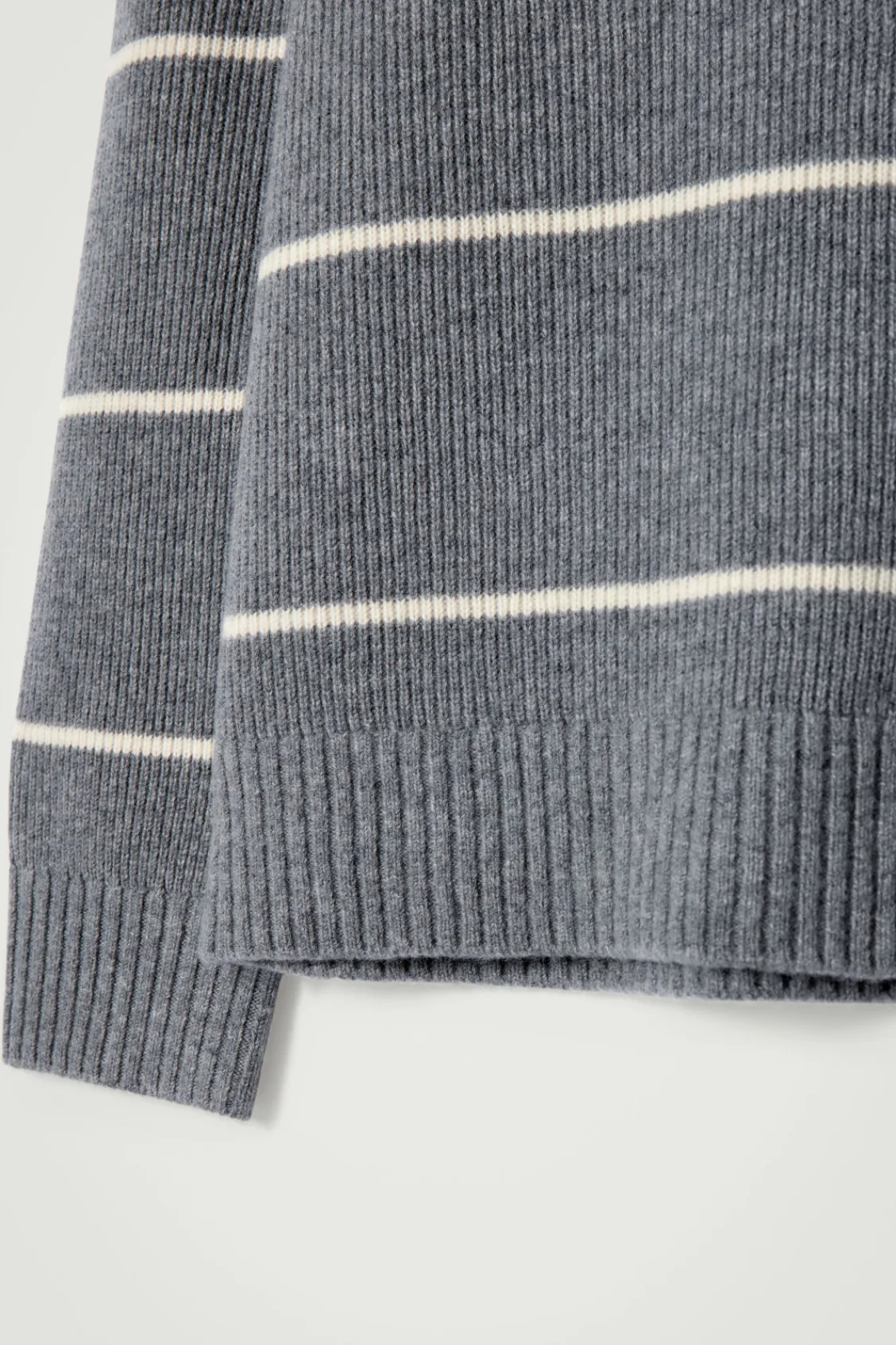 COS STRIPED WOOL AND YAK-BLEND SWEATER- Sweaters & Cardigans