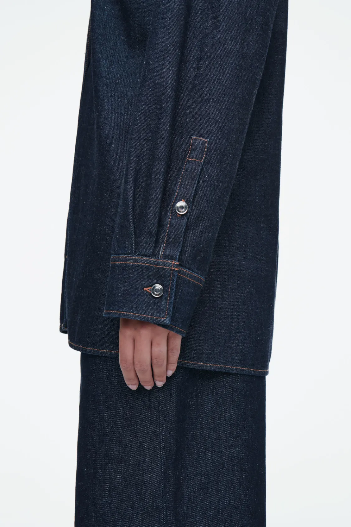 COS TAILORED DENIM SHIRT-Women Shirts & Blouses | Tops