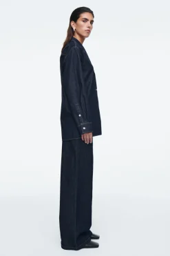 COS TAILORED DENIM SHIRT-Women Shirts & Blouses | Tops
