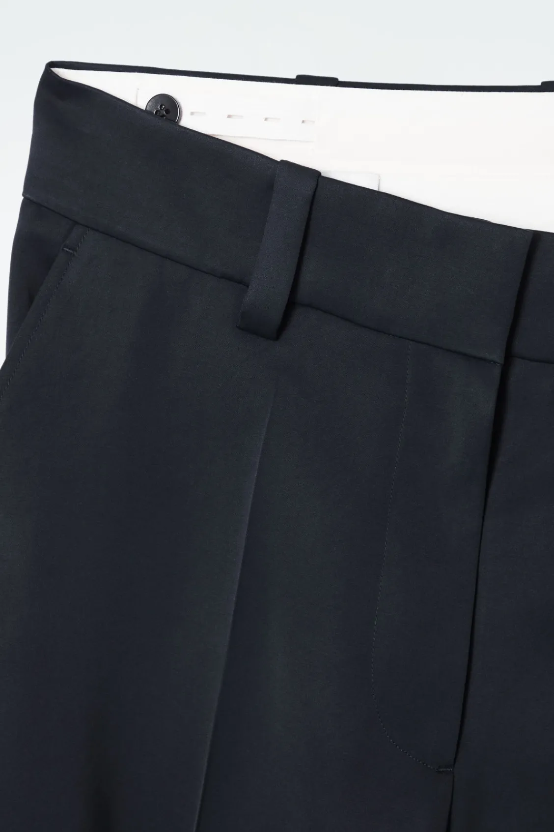 COS TAILORED SATIN WIDE-LEG PANTS-Women Vests & Tailoring | Pants