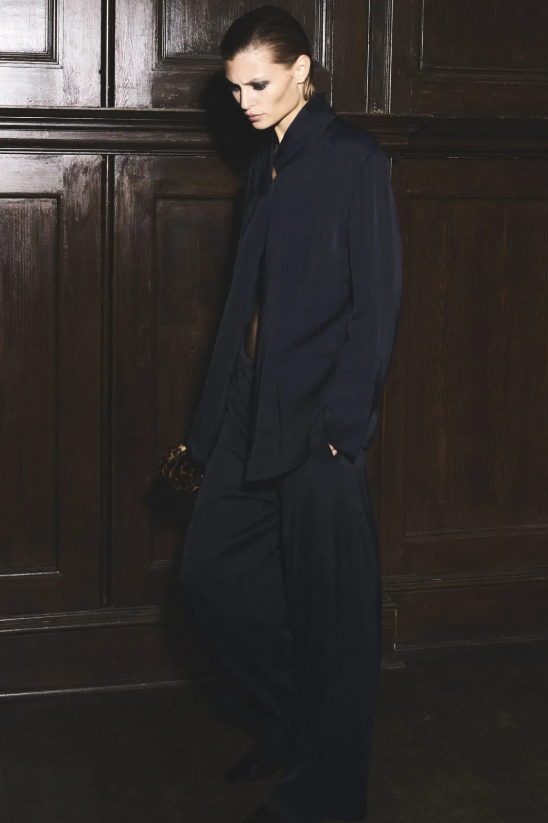 COS TAILORED SATIN WIDE-LEG PANTS-Women Vests & Tailoring | Pants