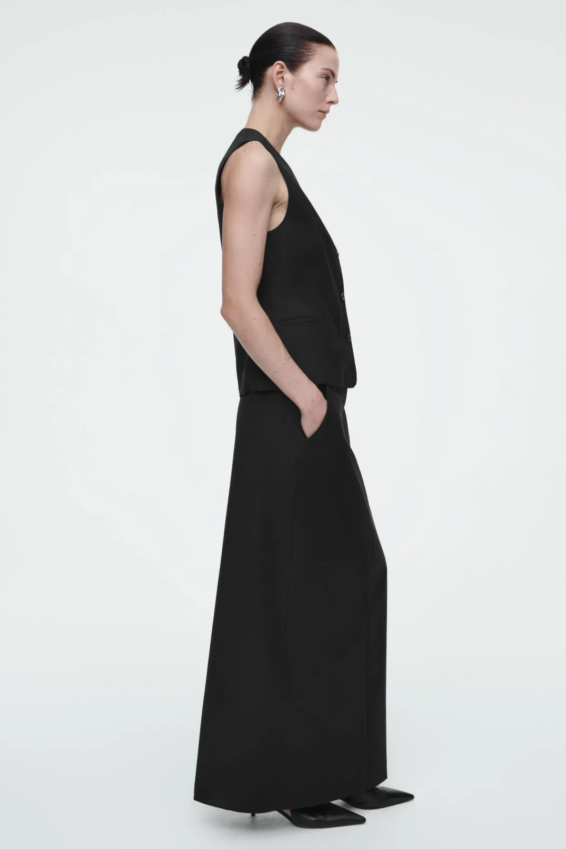 COS TAILORED WOOL VEST-Women Vests & Tailoring | Tops