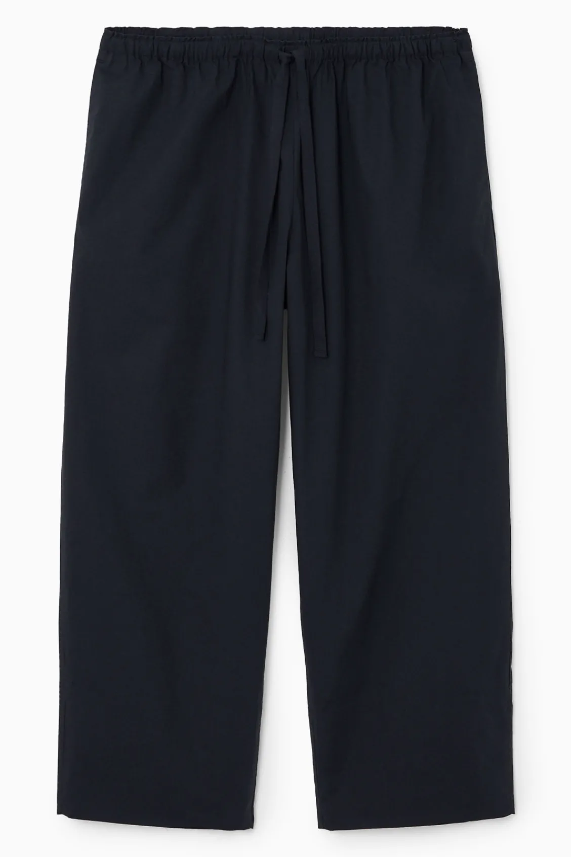 COS TAPERED DRAWSTRING COTTON PANTS-Women Pants