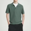 COS TEXTURED KNITTED POLO SHIRT- Polo Shirts | Sweaters & Cardigans