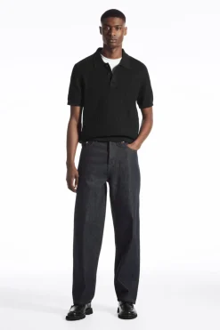 COS TEXTURED KNITTED POLO SHIRT- Polo Shirts | Sweaters & Cardigans