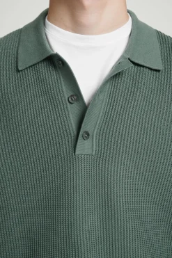 COS TEXTURED KNITTED POLO SHIRT- Polo Shirts | Sweaters & Cardigans