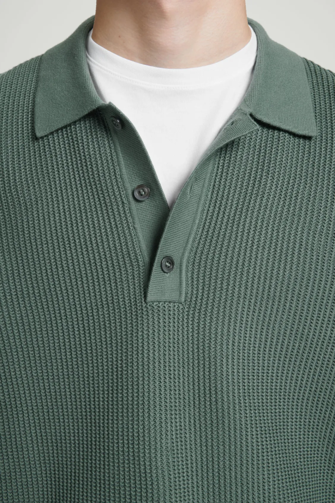 COS TEXTURED KNITTED POLO SHIRT- Polo Shirts | Sweaters & Cardigans
