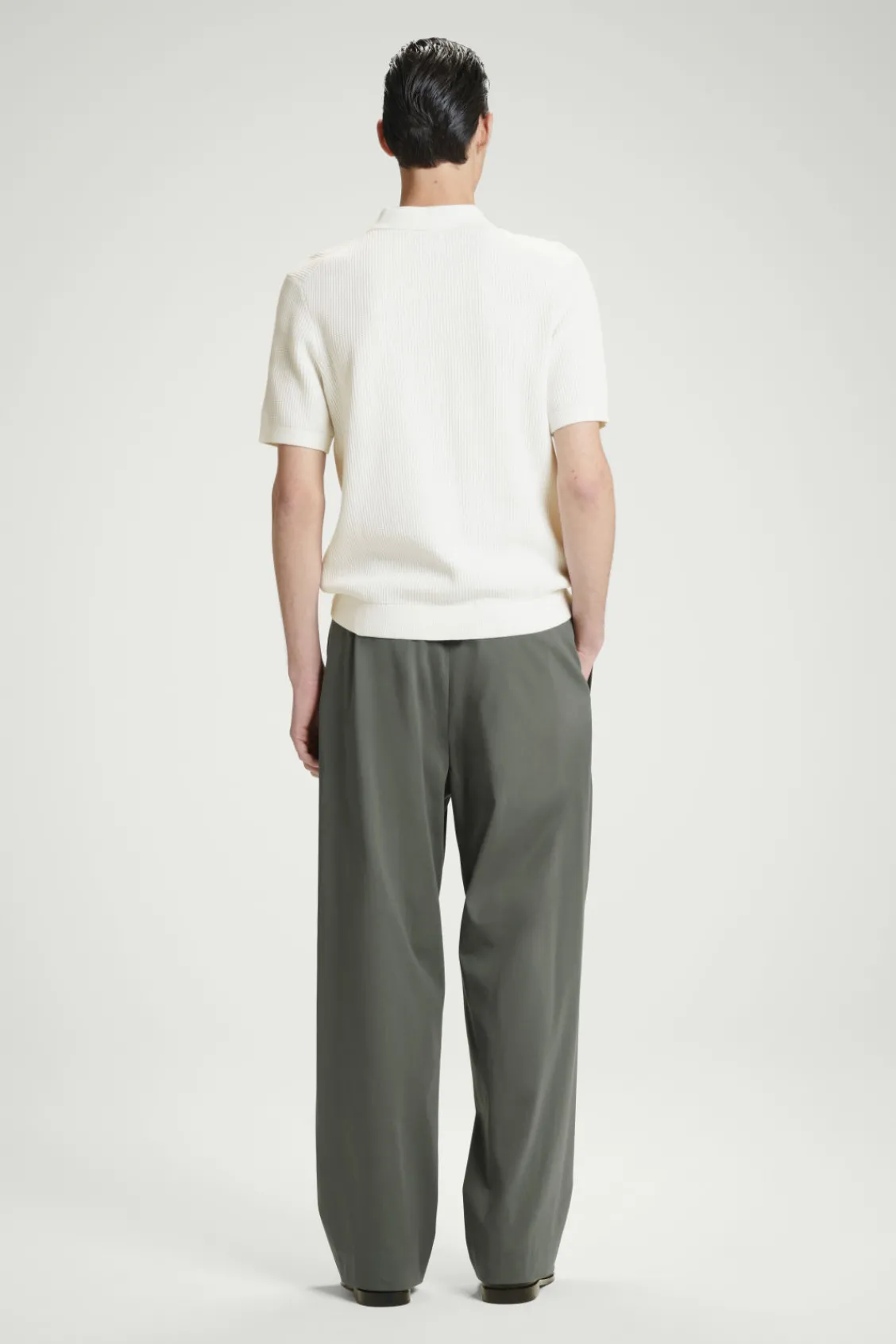 COS TEXTURED KNITTED POLO SHIRT- Polo Shirts | Sweaters & Cardigans