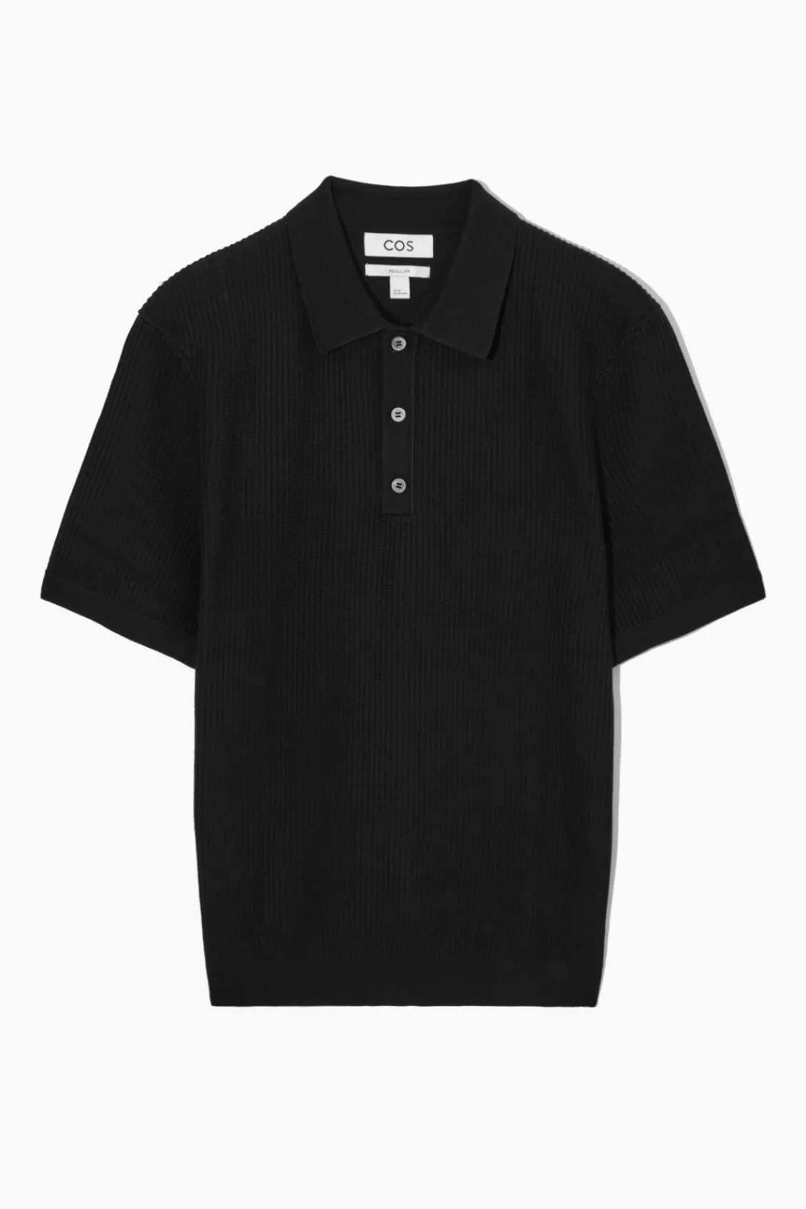 COS TEXTURED KNITTED POLO SHIRT- Polo Shirts | Sweaters & Cardigans