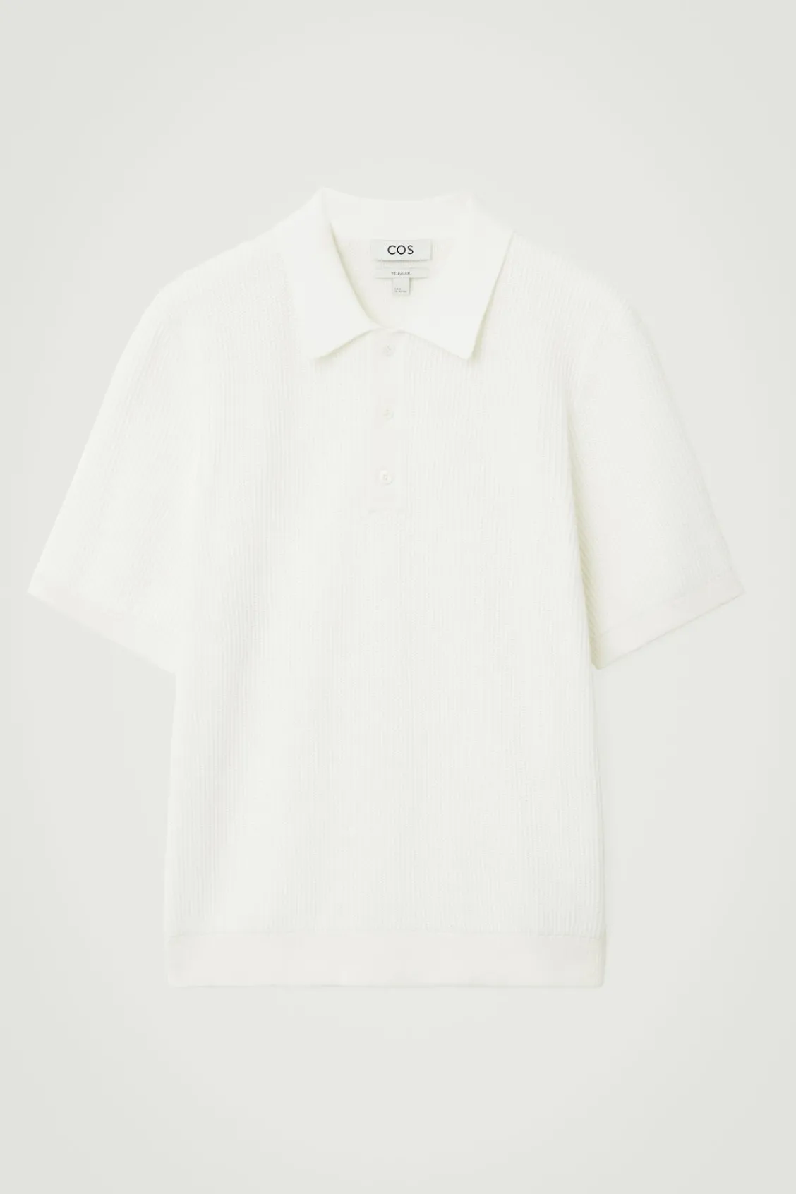 COS TEXTURED KNITTED POLO SHIRT- Polo Shirts | Sweaters & Cardigans