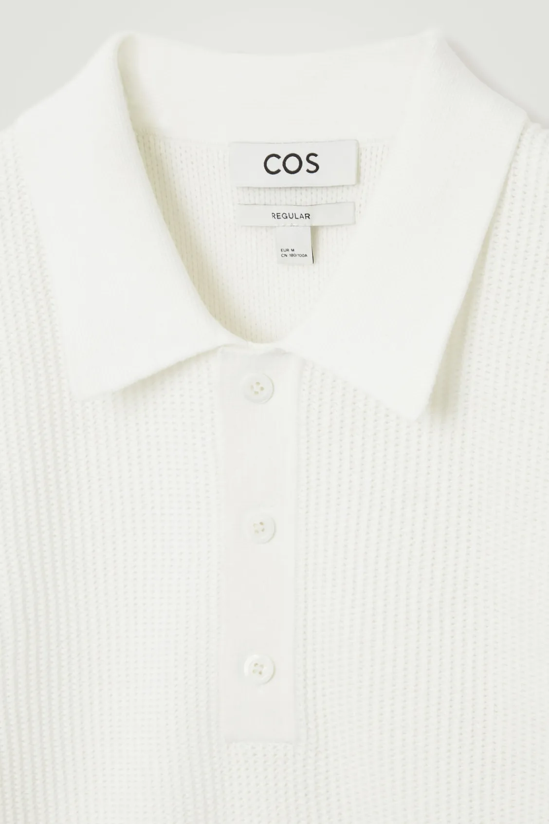 COS TEXTURED KNITTED POLO SHIRT- Polo Shirts | Sweaters & Cardigans