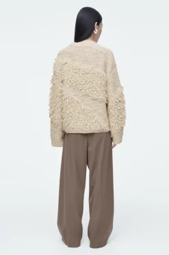 COS TEXTURED LOOP-KNIT WOOL JUMPER-Women Sweaters & Cardigans