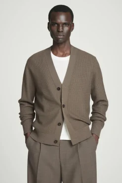 COS TEXTURED MERINO WOOL CARDIGAN- Sweaters & Cardigans