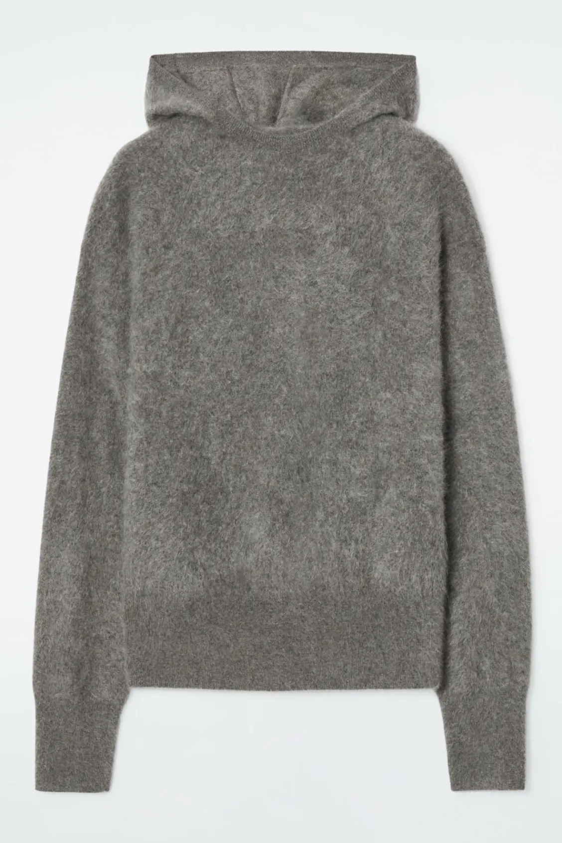 COS TEXTURED PURE CASHMERE HOODIE-Women Cashmere | Sweaters & Cardigans
