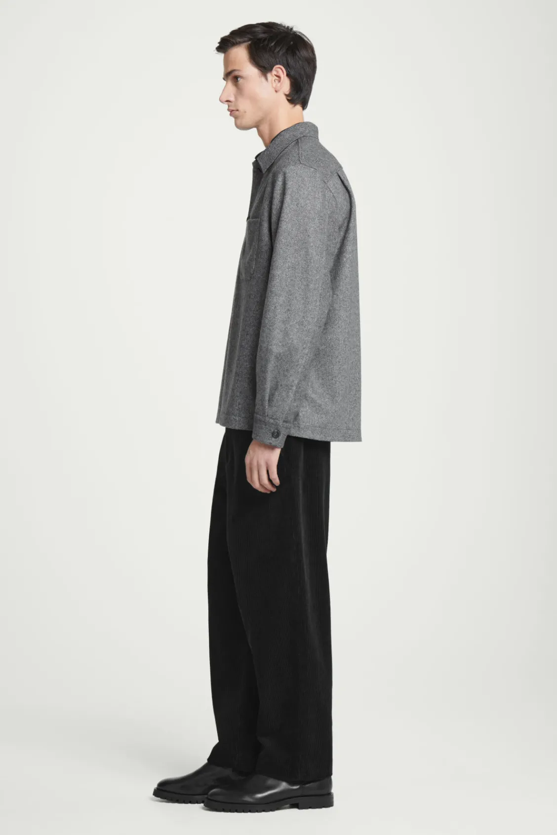 COS TEXTURED WOOL-BLEND OVERSHIRT- Shirts