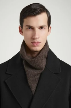 COS THE BRUSHED-CASHMERE FUNNEL NECK WARMER- Hats & Scarves | Cashmere