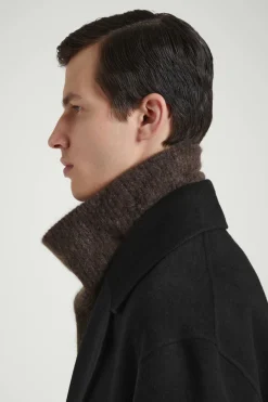COS THE BRUSHED-CASHMERE FUNNEL NECK WARMER- Hats & Scarves | Cashmere