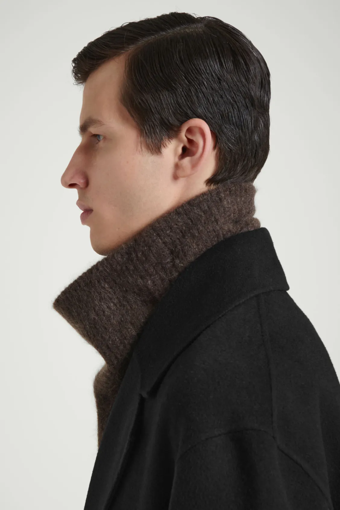 COS THE BRUSHED-CASHMERE FUNNEL NECK WARMER- Hats & Scarves | Cashmere