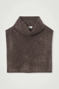 COS THE BRUSHED-CASHMERE FUNNEL NECK WARMER- Hats & Scarves | Cashmere