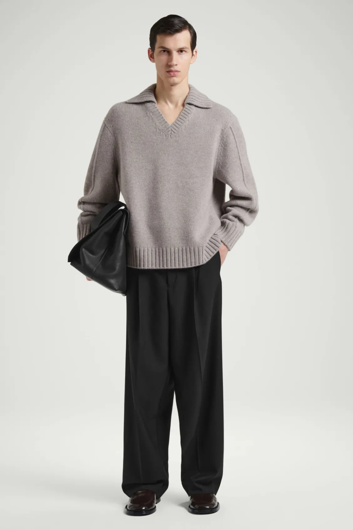 COS THE CASHMERE POLO SWEATER- Polo Shirts | Cashmere