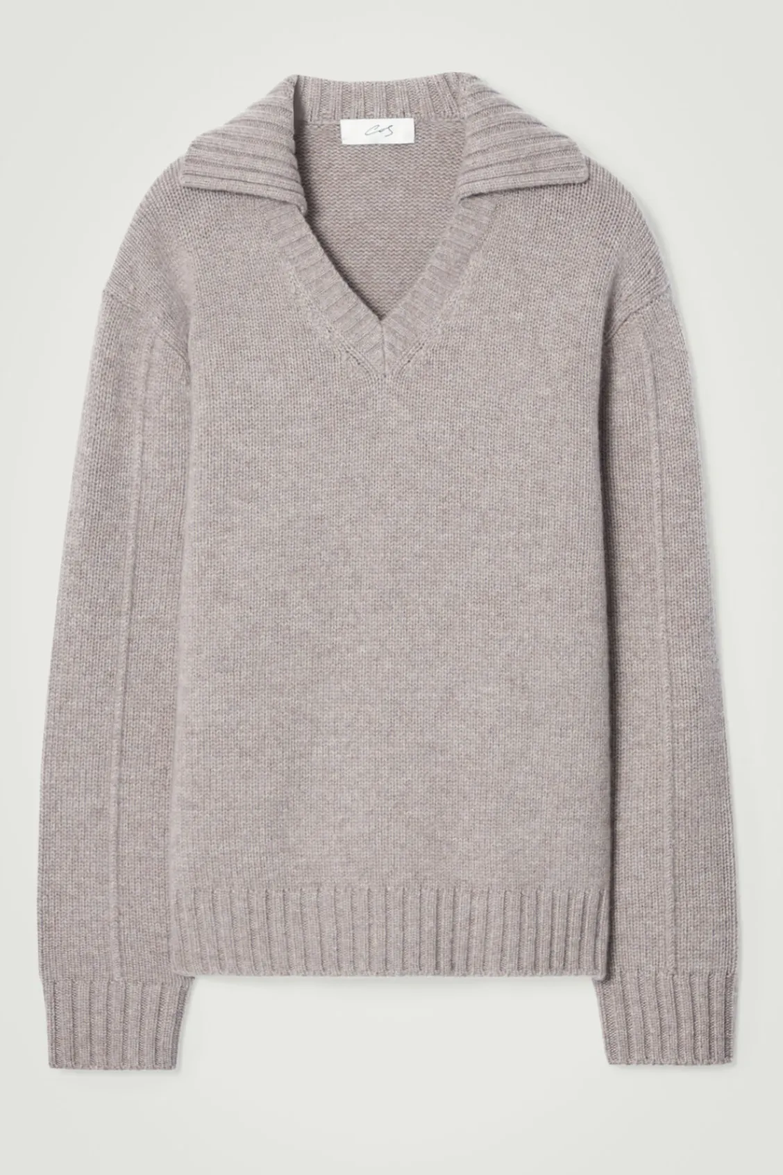 COS THE CASHMERE POLO SWEATER- Polo Shirts | Cashmere