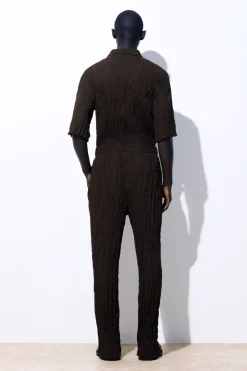 COS THE CRINKLED BARREL-LEG PANTS- Pants