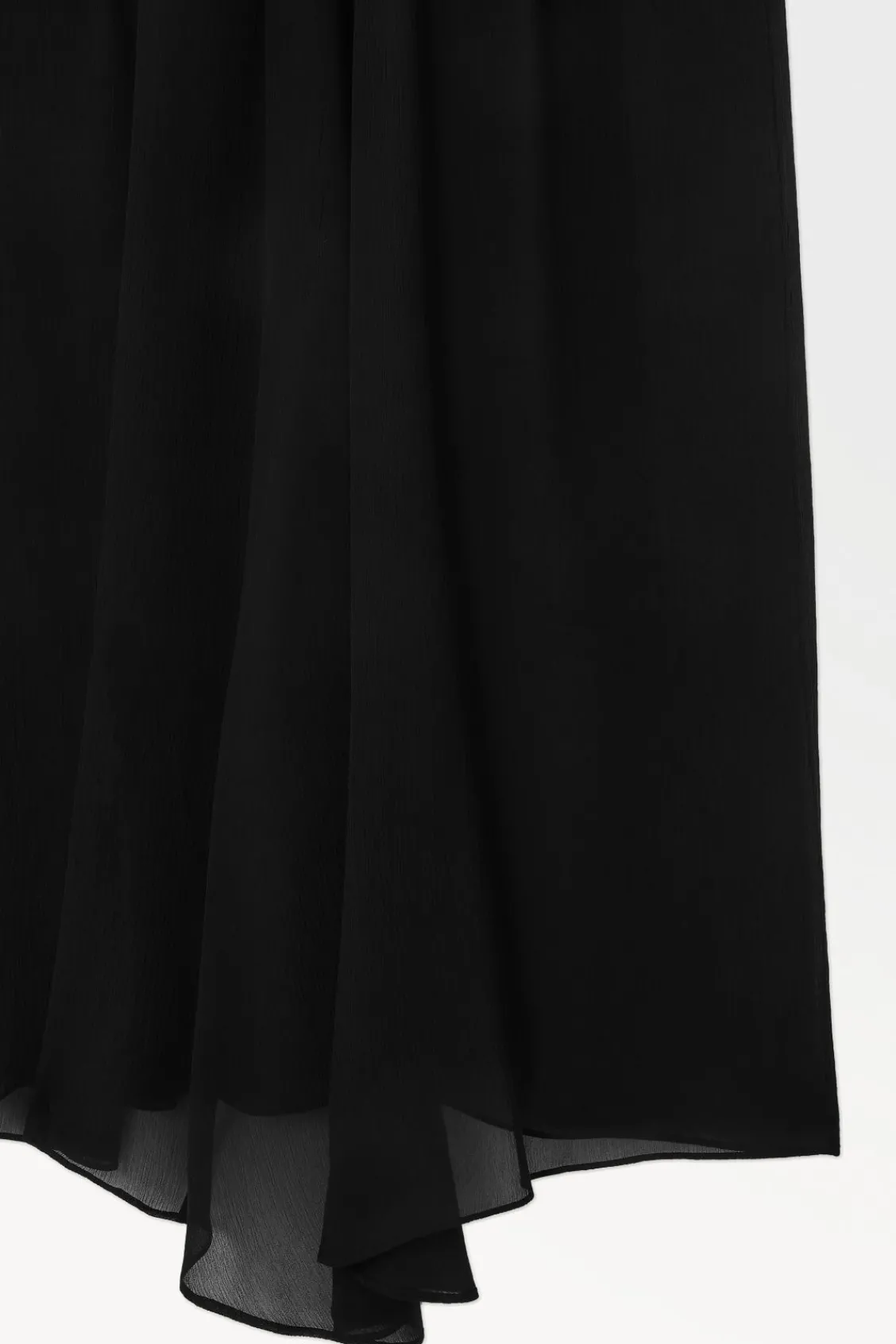 COS THE CRINKLED SILK-CHIFFON MAXI SKIRT-Women Skirts