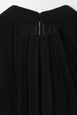 COS THE CRINKLED SILK-CHIFFON BLOUSE-Women Shirts & Blouses | Tops