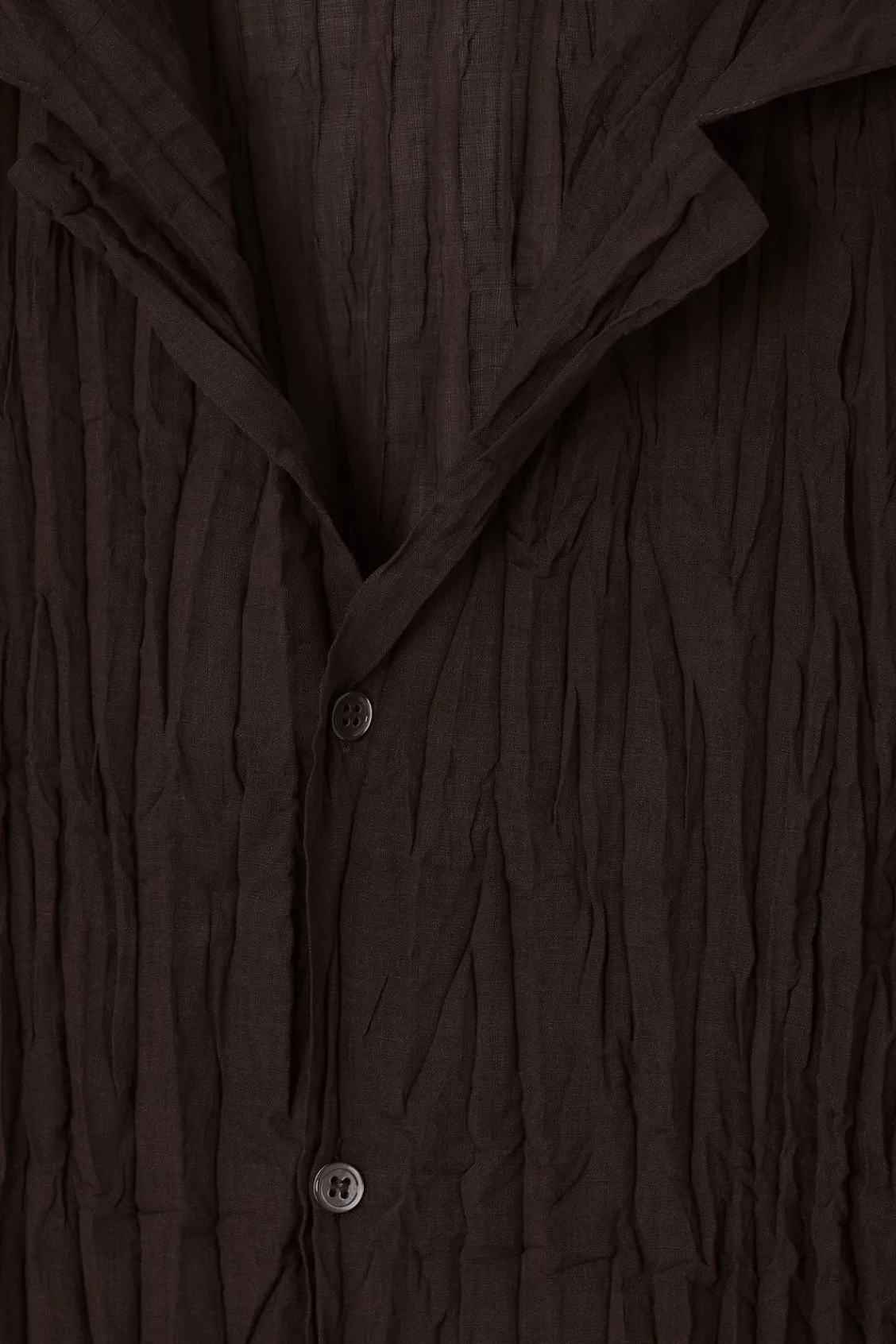 COS THE CRINKLED WOOL RESORT SHIRT- Shirts