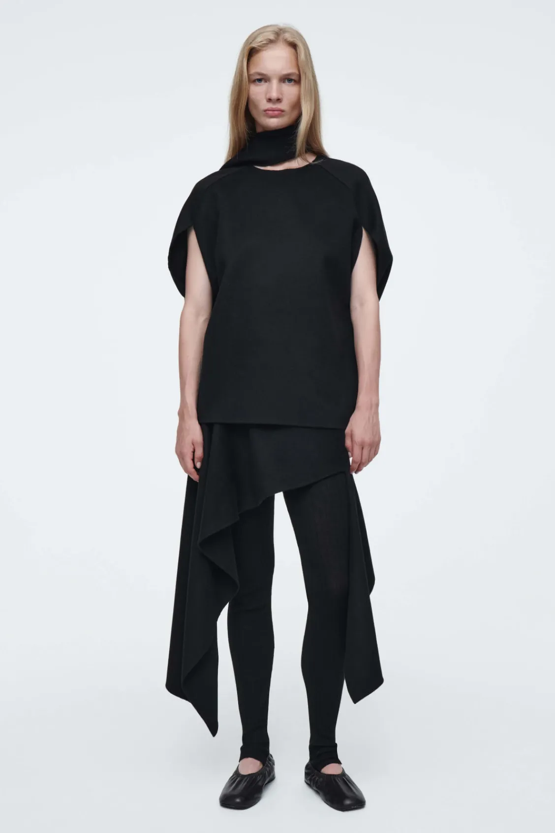 COS THE DOUBLE-FACED ASYMMETRIC SKIRT-Women Skirts