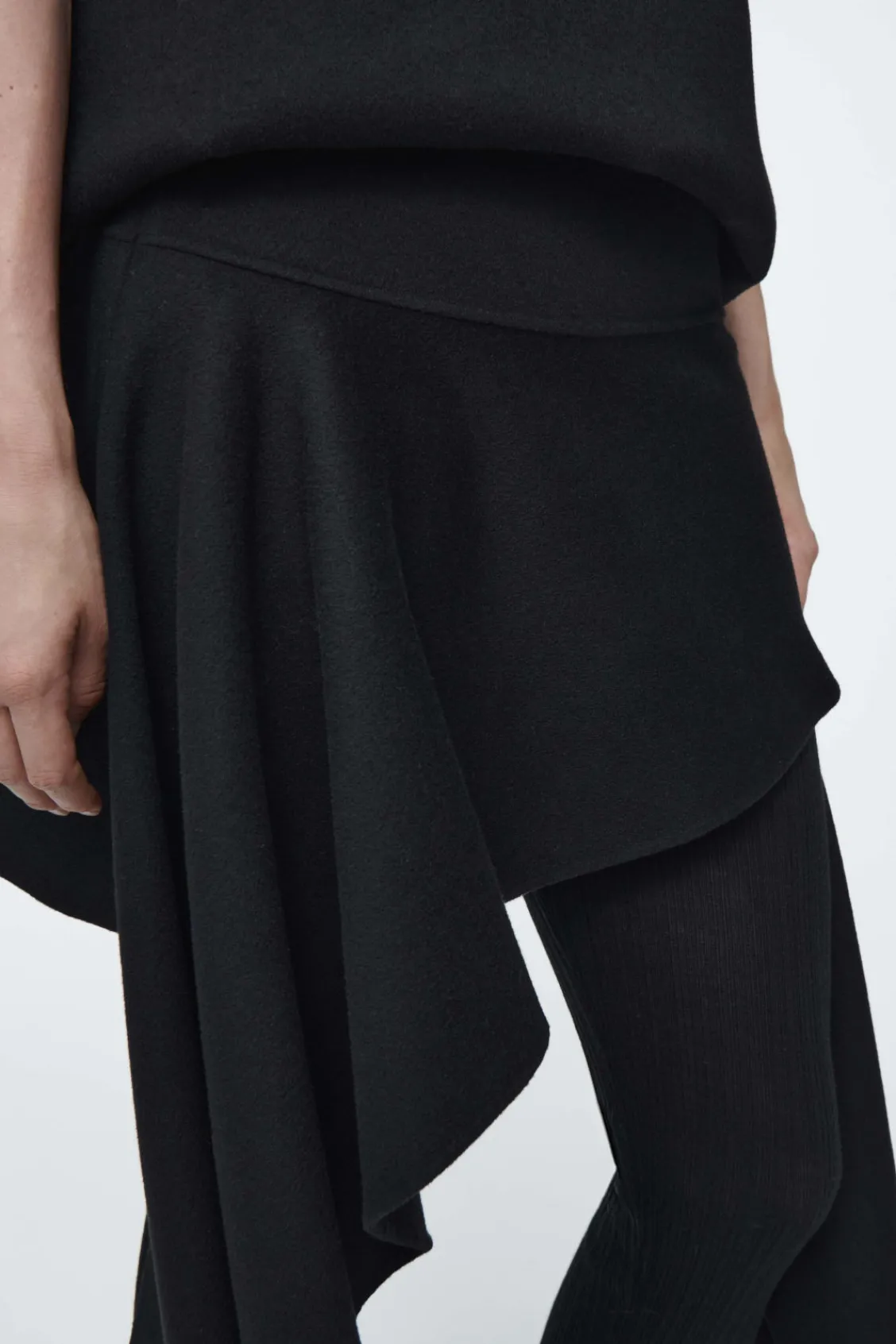 COS THE DOUBLE-FACED ASYMMETRIC SKIRT-Women Skirts