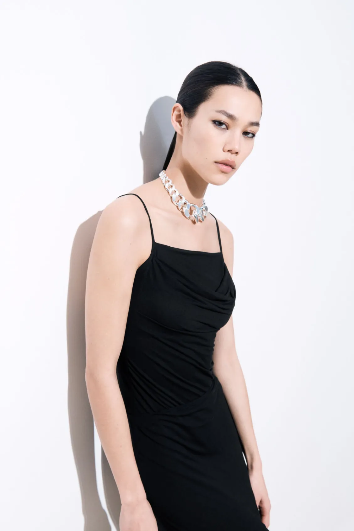COS THE DRAPED JERSEY BODYSUIT-Women Tops