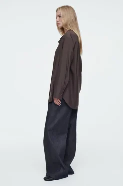 COS THE DRAPED SILK SHIRT-Women Shirts & Blouses | Tops