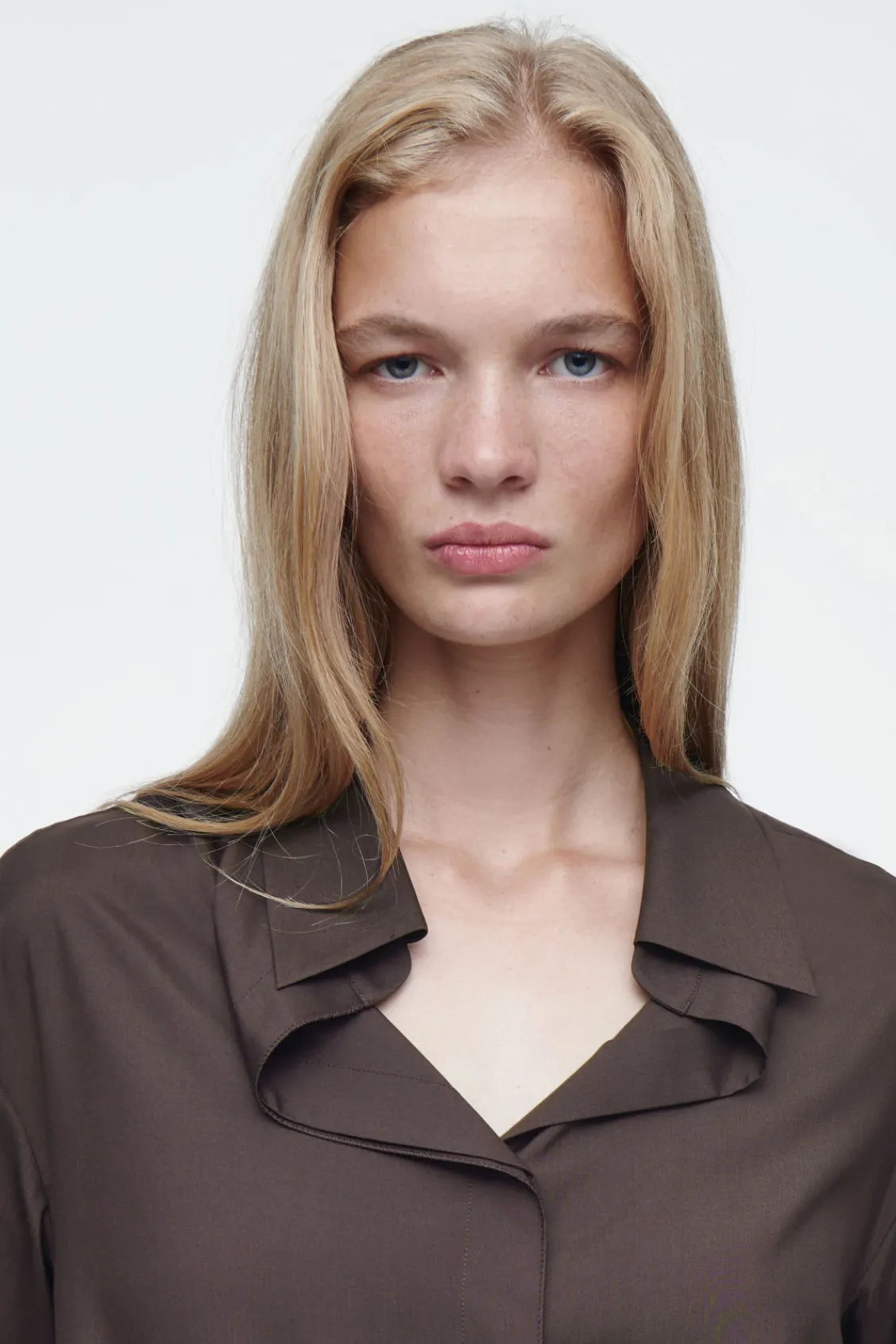 COS THE DRAPED SILK SHIRT-Women Shirts & Blouses | Tops