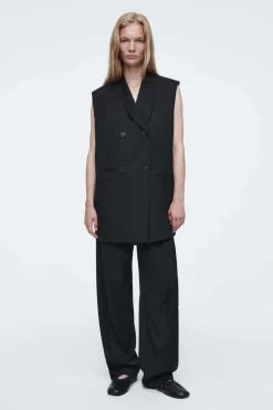 COS THE ELONGATED SLEEVELESS BLAZER-Women Vests & Tailoring | Coats & Jackets