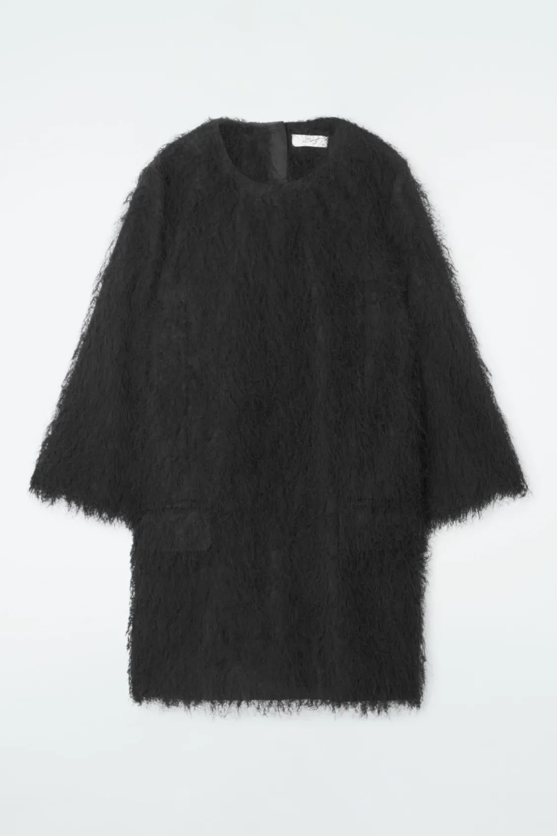 COS THE FEATHERED MINI SHIFT DRESS-Women Dresses & Jumpsuits