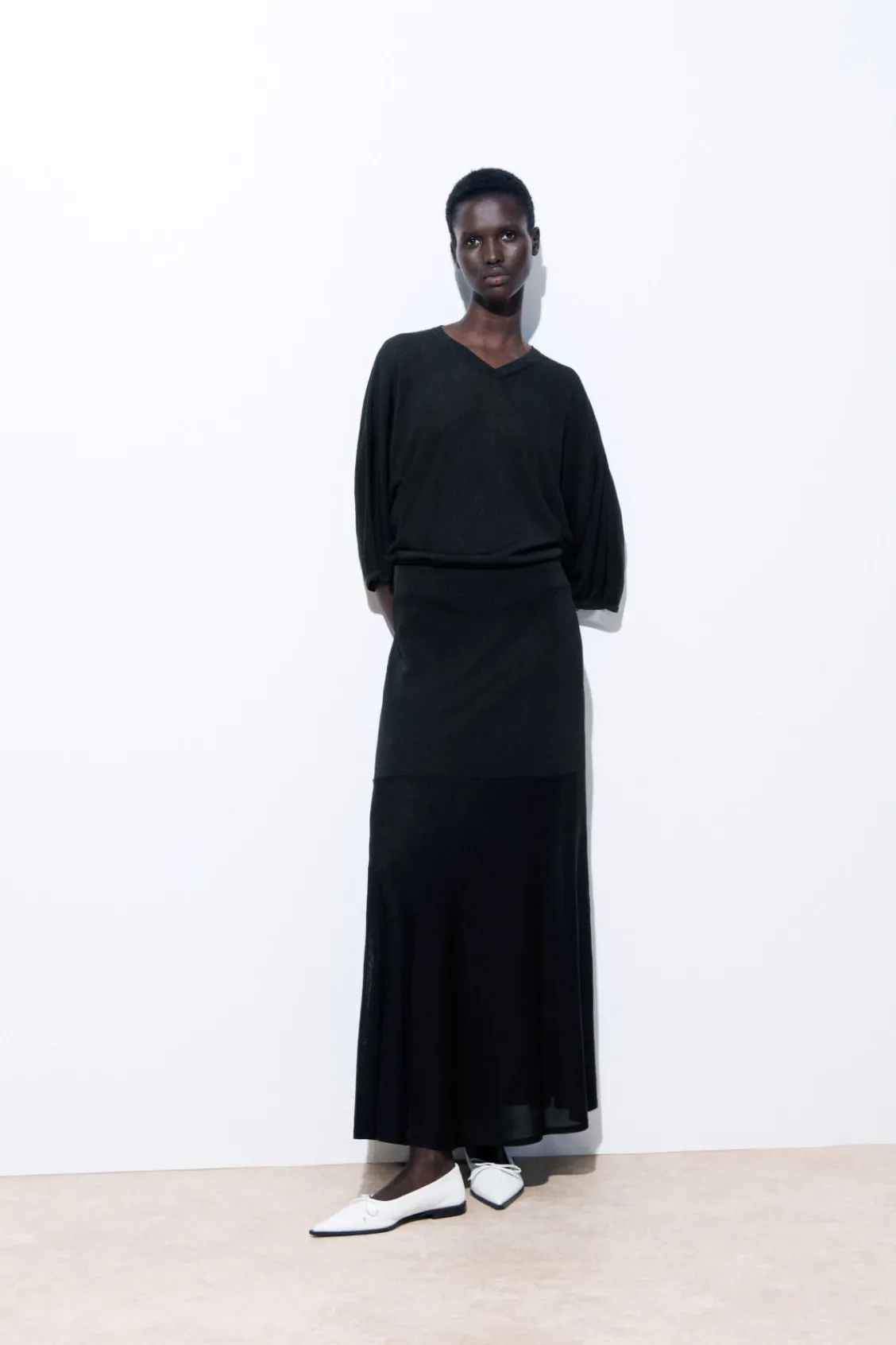 COS THE FLARED KNITTED MAXI SKIRT-Women Skirts | Sweaters & Cardigans