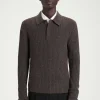 COS THE FLECKED WOOL POLO SHIRT- Polo Shirts | Cashmere