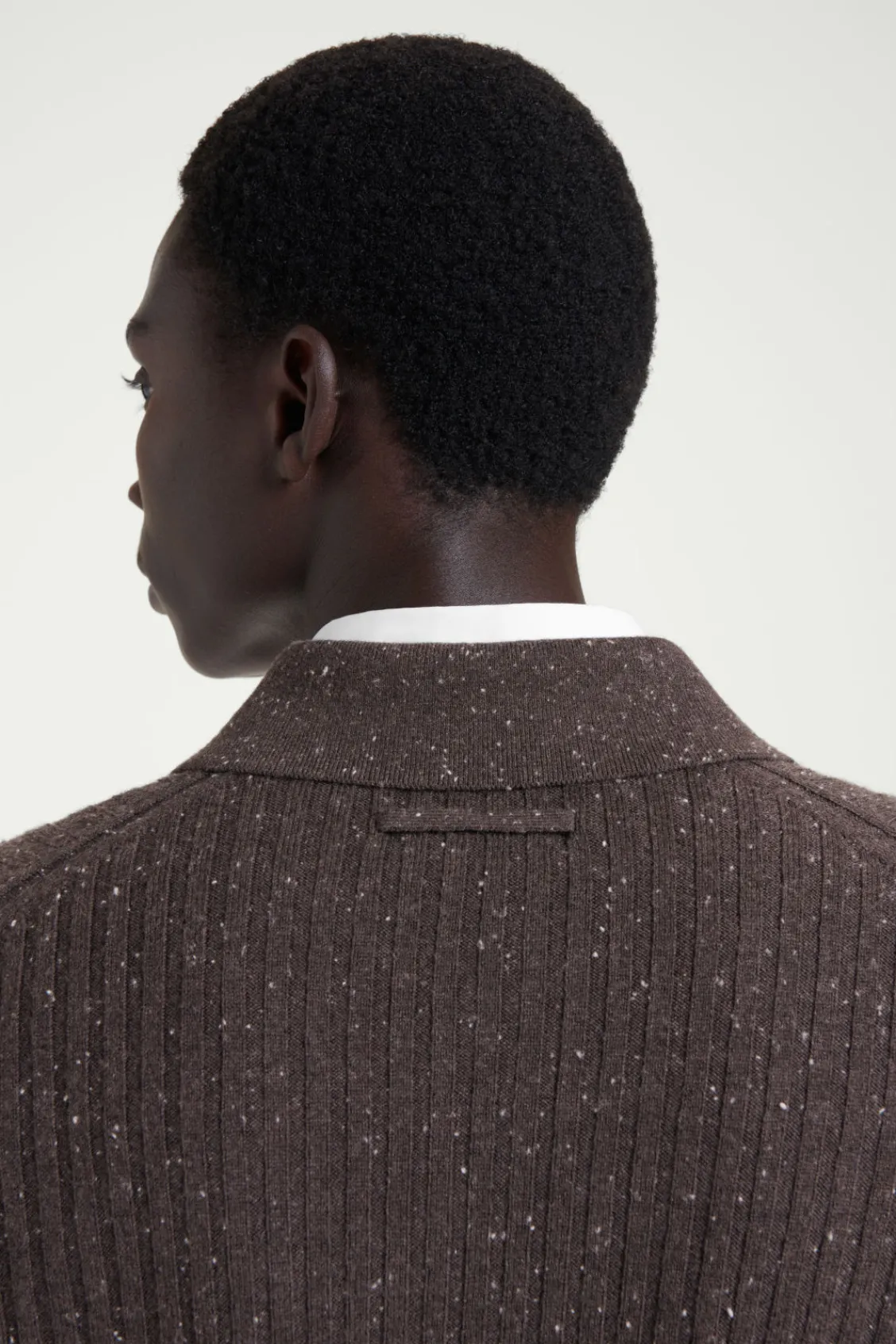 COS THE FLECKED WOOL POLO SHIRT- Polo Shirts | Cashmere