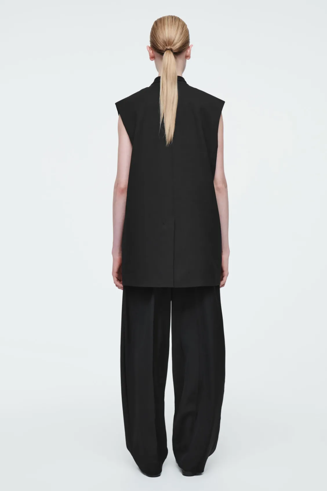 COS THE FLUID BARREL-LEG PANTS-Women Vests & Tailoring | Pants