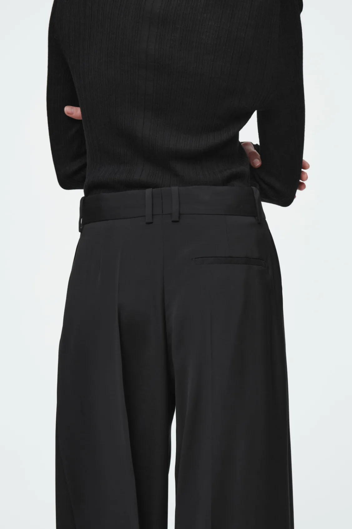 COS THE FLUID BARREL-LEG PANTS-Women Vests & Tailoring | Pants