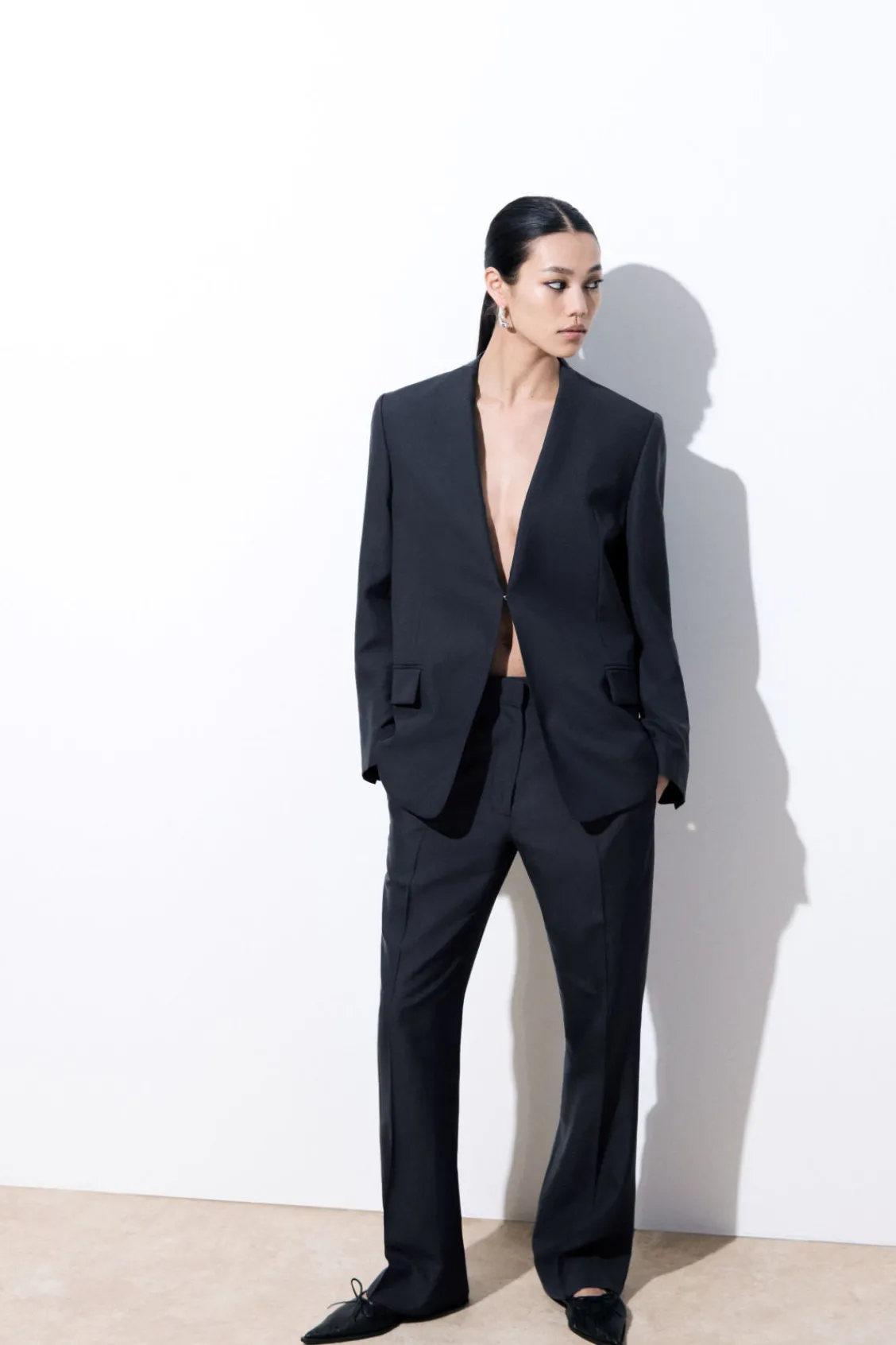 COS THE FOLDED-LAPEL WOOL BLAZER-Women Coats & Jackets