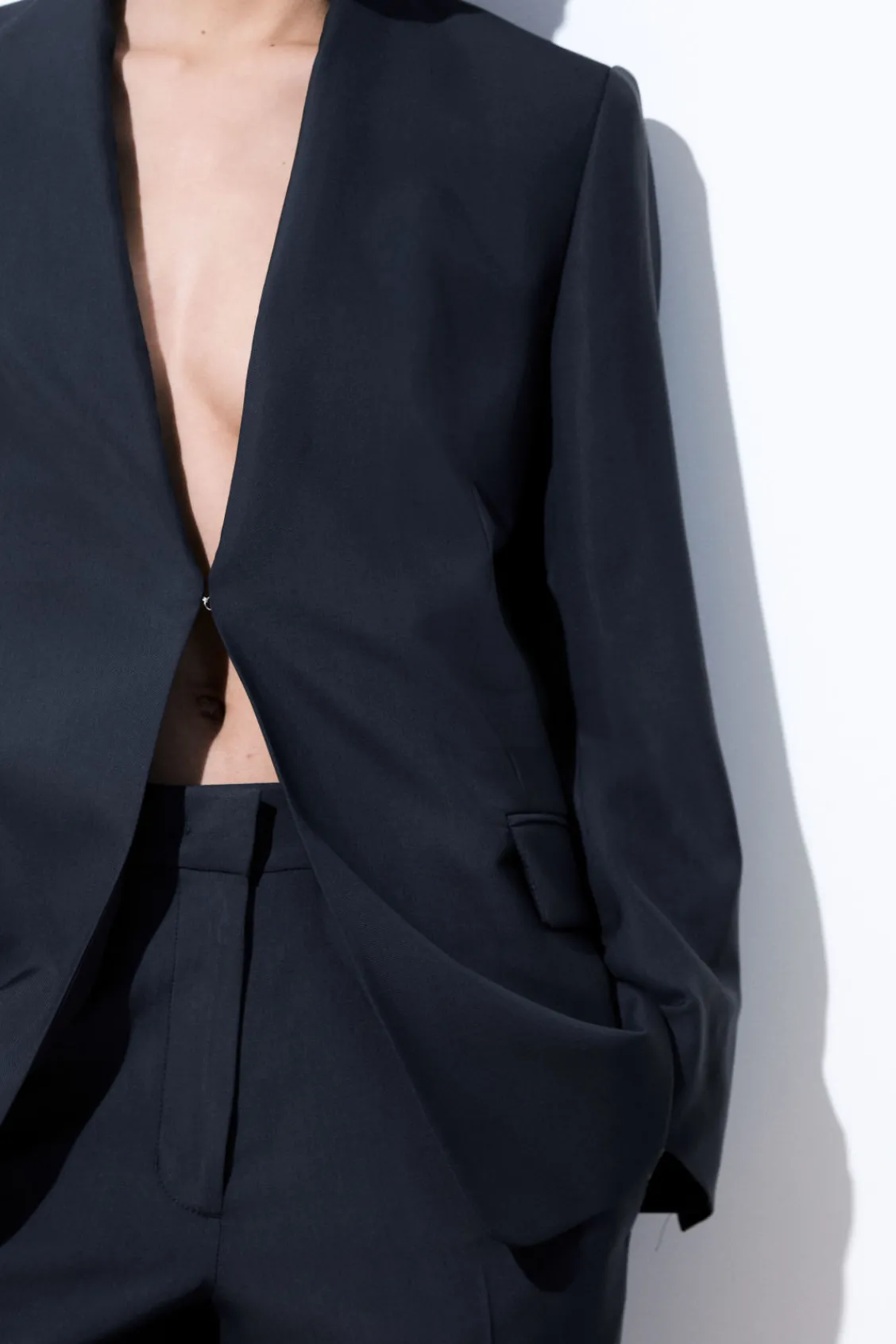 COS THE FOLDED-LAPEL WOOL BLAZER-Women Coats & Jackets