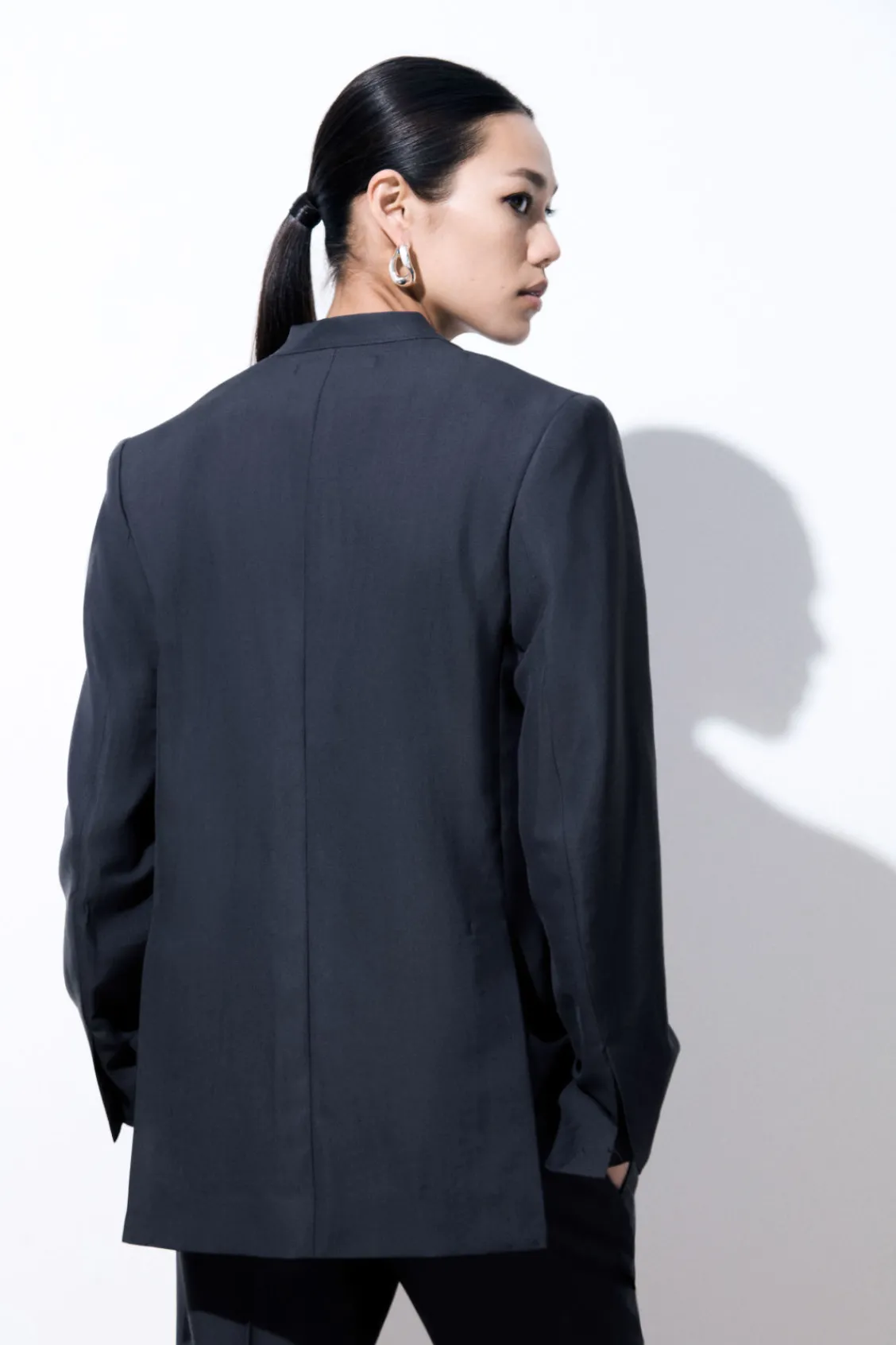 COS THE FOLDED-LAPEL WOOL BLAZER-Women Coats & Jackets