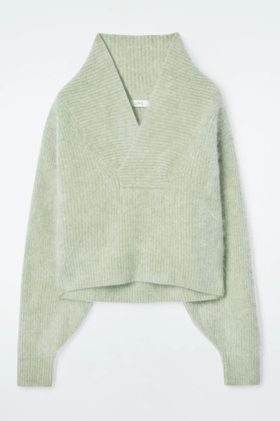 COS THE FUNNEL-NECK BRUSHED-CASHMERE SWEATER-Women Cashmere | Sweaters & Cardigans