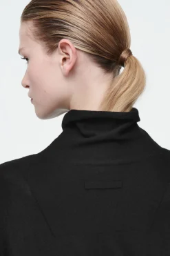 COS THE FUNNEL-NECK MERINO WOOL DRESS-Women Dresses & Jumpsuits | Sweaters & Cardigans