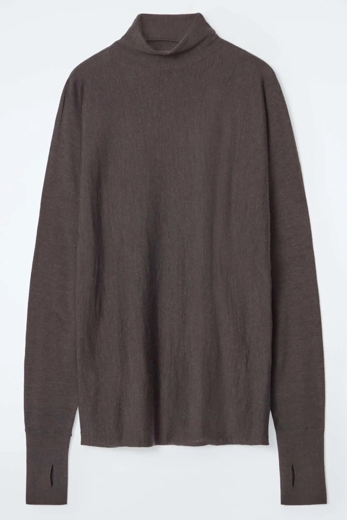 COS THE FUNNEL-NECK MERINO WOOL SWEATER-Women Tops | Sweaters & Cardigans